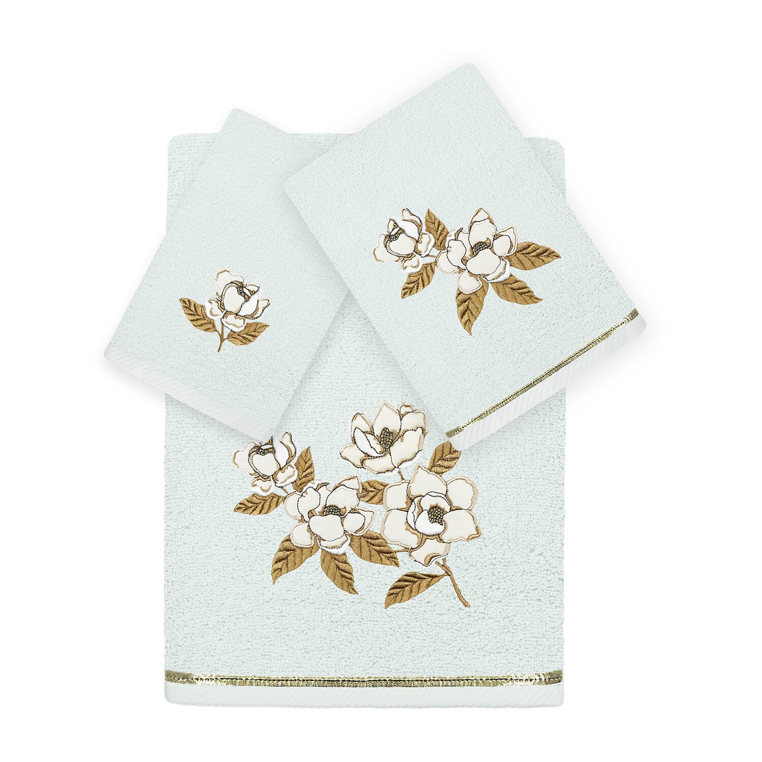 Linum Home Textiles Maggie Embellished 3-pc. Bath Towel Set