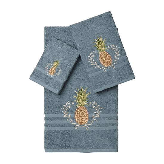 Linum Home Textiles Welcome Embellished 3-pc. Bath Towel Set