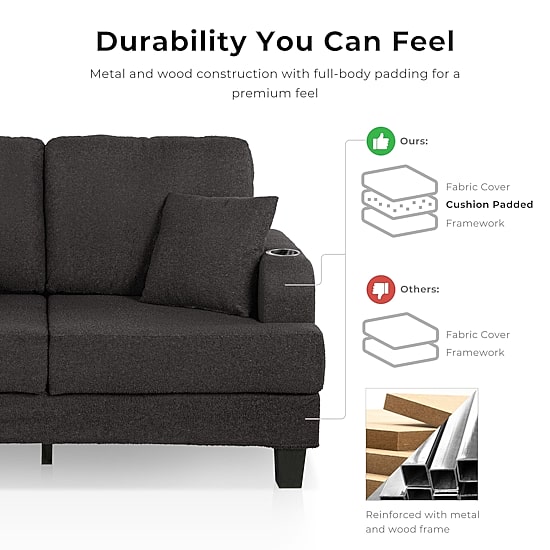 Furniture Of America Colby Upholstered Loveseat