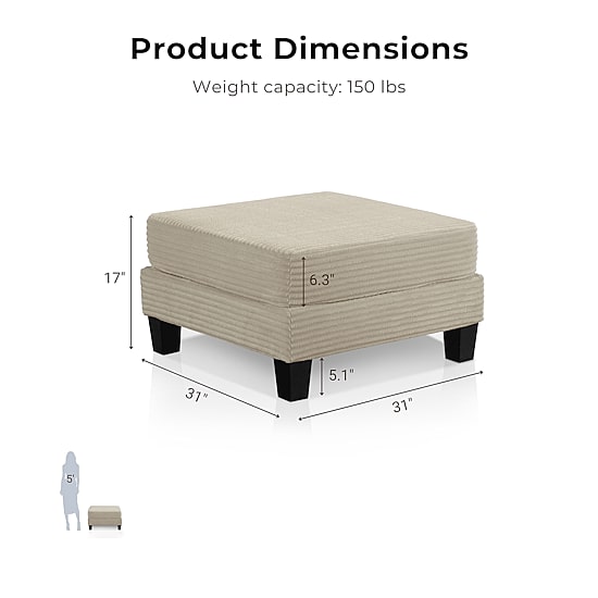 Furniture of America™ Kasin Storage Ottoman