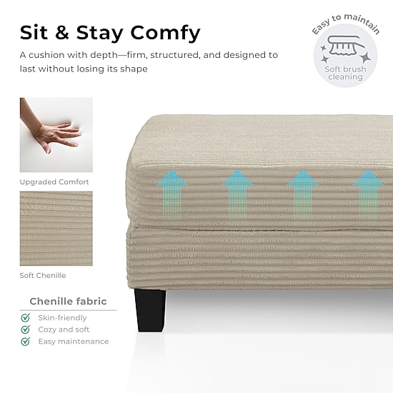 Furniture of America™ Kasin Storage Ottoman