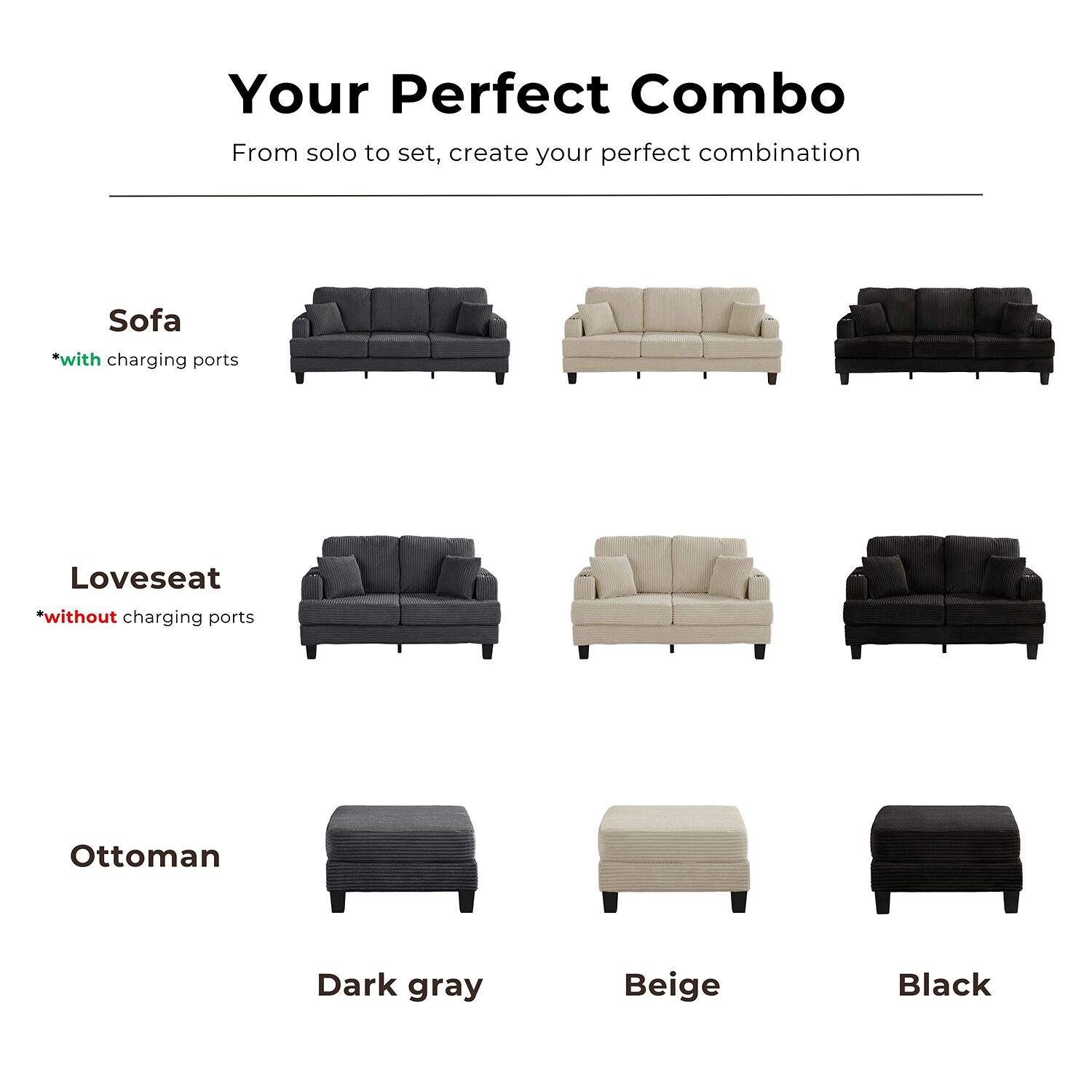 Furniture of America™ Kasin Storage Ottoman