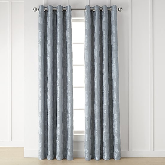Linden Street Gwen Jacobean Grommet Top Light-Filtering Single Curtain Panel