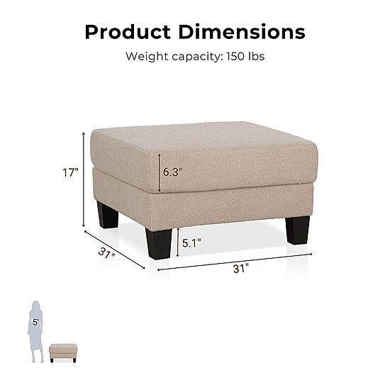 Furniture Of America Colby Storage Ottoman