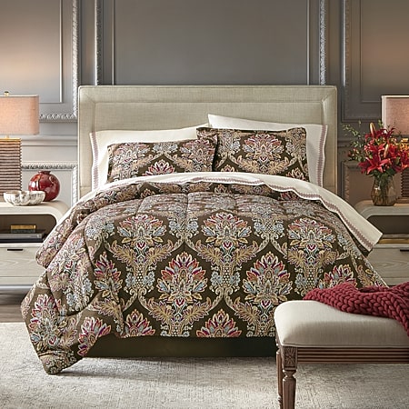 Five Queens Court Woodstock 4-pc. Damask + Scroll Comforter Set