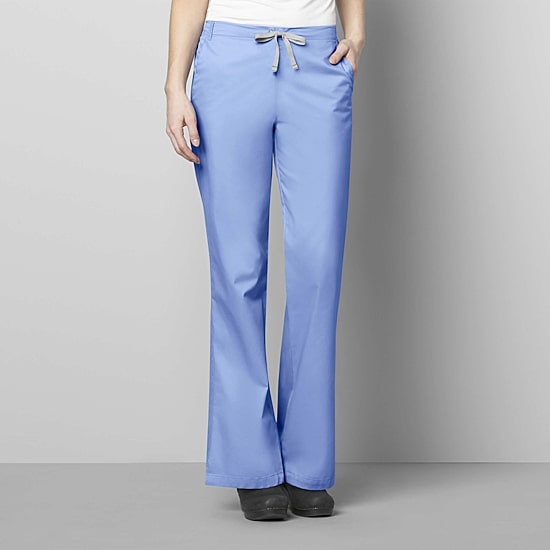 Wink® Wonderwork 502 Flare Womens Petite Tag Free Scrub Pant