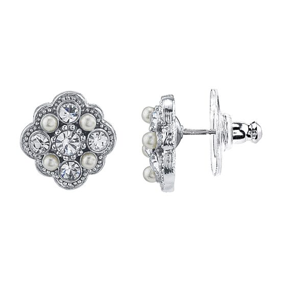 Downton Abbey By 1928 Jewelry 1/2 Inch Stud Earrings