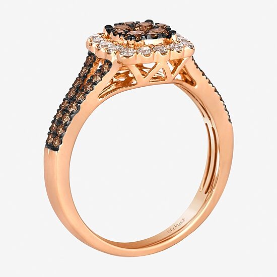 Le Vian® Ring featuring 1/2 CT. Chocolate Diamonds® 1/4 CT. Nude Diamonds™ set in 14K Strawberry Gold®