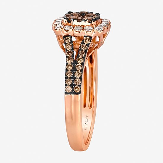 Le Vian® Ring featuring 1/2 CT. Chocolate Diamonds® 1/4 CT. Nude Diamonds™ set in 14K Strawberry Gold®