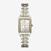 Geneva Womens Crystal Accent Two Tone Bracelet Watch Fmdjm287