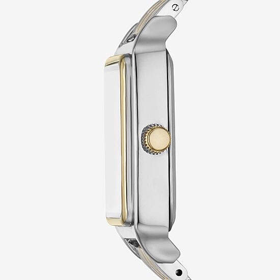 Geneva Womens Crystal Accent Two Tone Bracelet Watch Fmdjm287