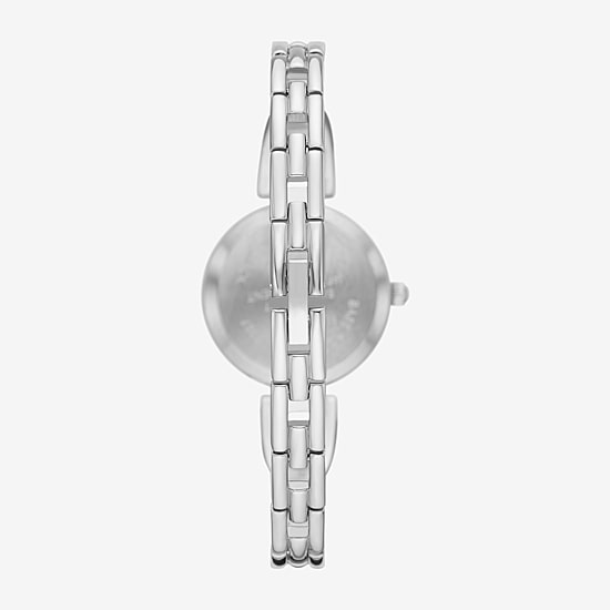 Geneva Geneva Ladies Womens Crystal Accent Silver Tone 2-pc. Watch Boxed Set Fmdjset077