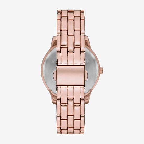 Ladies Boxed Sets Womens Crystal Accent Rose Goldtone 5-pc. Watch Boxed Set Fmdjset706