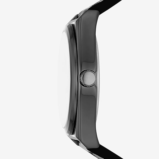 Mens Black Strap Watch Fmdjo295