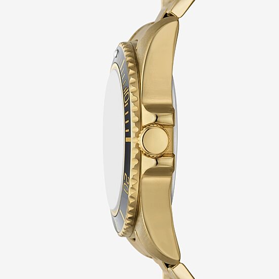 Relic By Fossil Mens Gold Tone Stainless Steel Bracelet Watch Zr12668