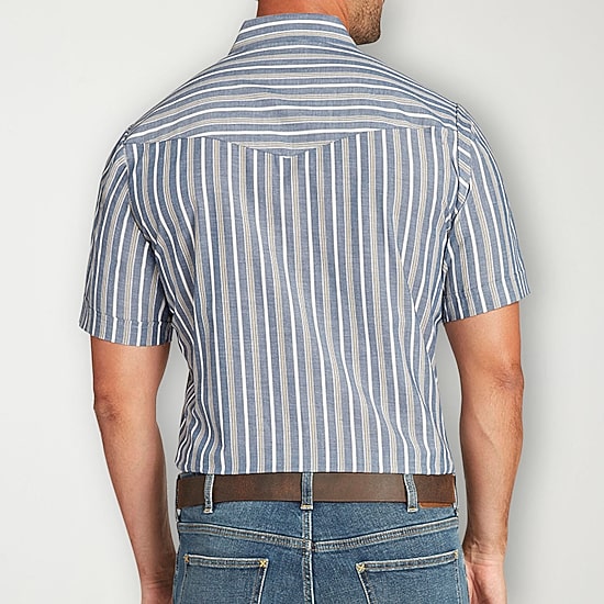 Ely Cattleman Stripe Mens Short Sleeve Western Shirt