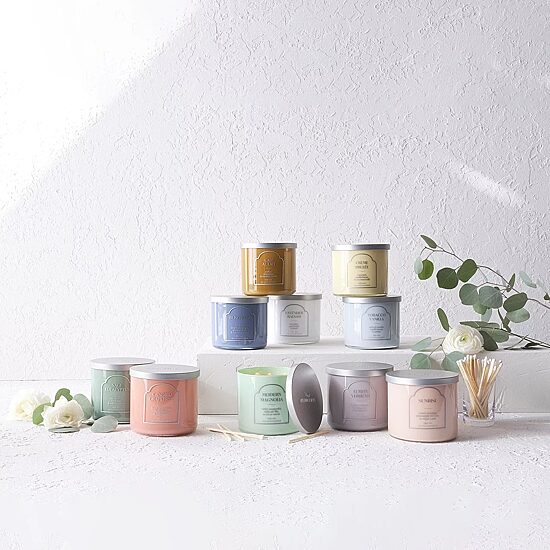 Distant Lands 14oz Sage Eucalyptus 3-Wick Scented Jar Candle