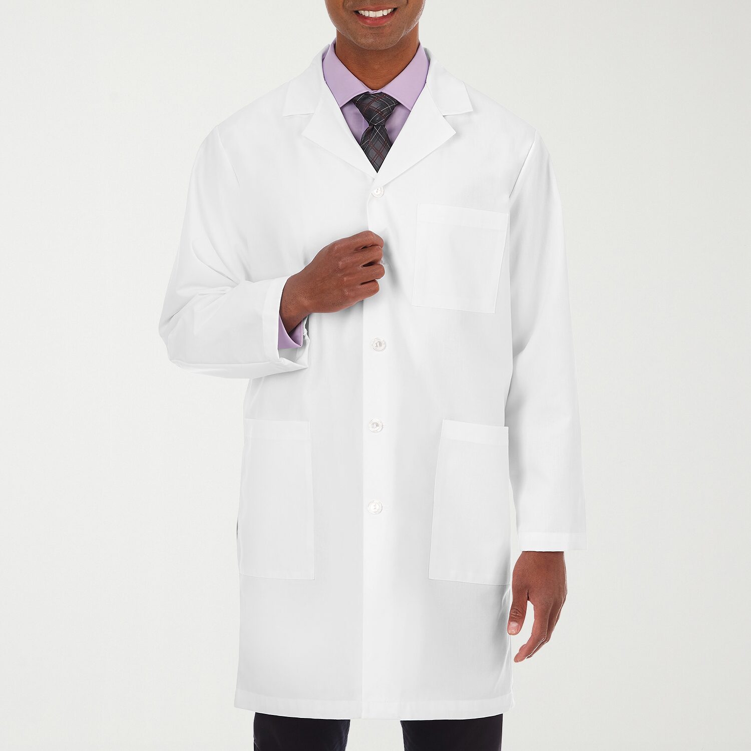 Meta Labwear 15112 38" Mens Big and Tall Long Sleeve Lab Coat
