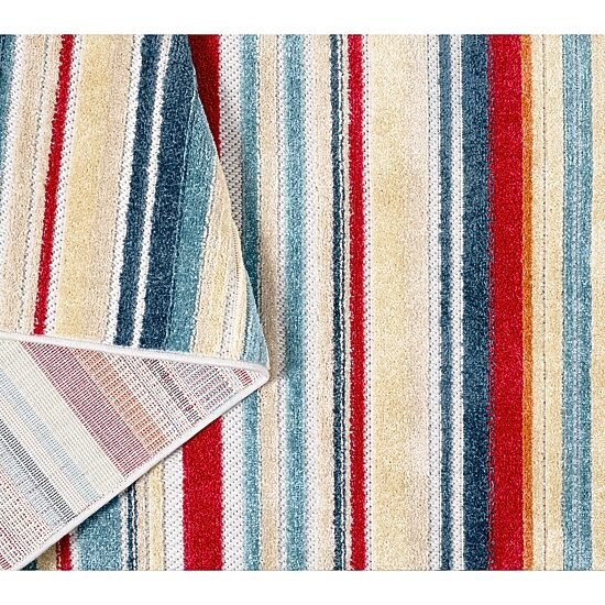 Town And Country Rio Stripe Outdoor Indoor Rectangular Area Rug
