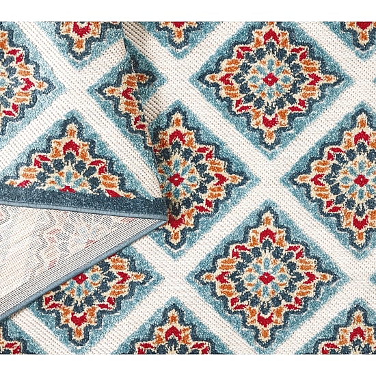 Town And Country Brooks Diamond Outdoor Indoor Rectangular Area Rug