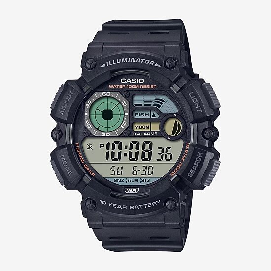 Casio Mens Multi-Function Digital Black Strap Watch Ws1500h-1av