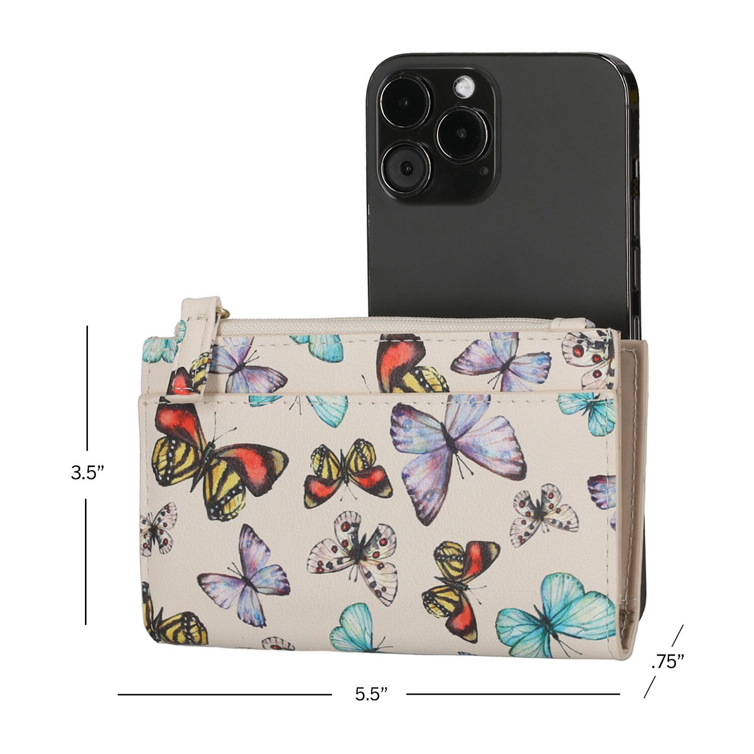 Mundi Delilah Womens Rfid Blocking Slim Fold Wallet
