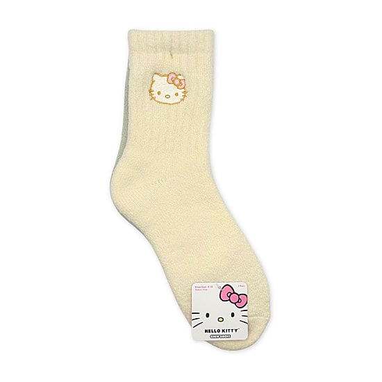 Supersoft Womens 2 Pair Hello Kitty Crew Socks