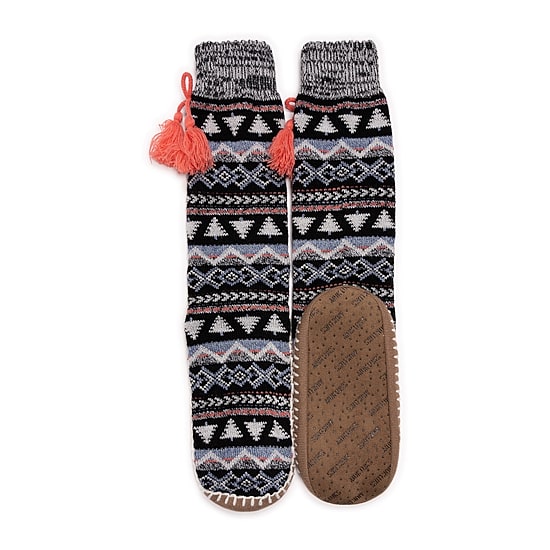 Muk Luks Womens 1 Pair Slipper Socks