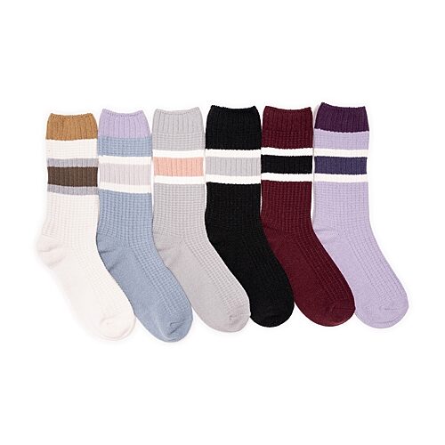 Muk Luks Womens Multi-Pack Boot Socks, One Size Fits Most, Beige