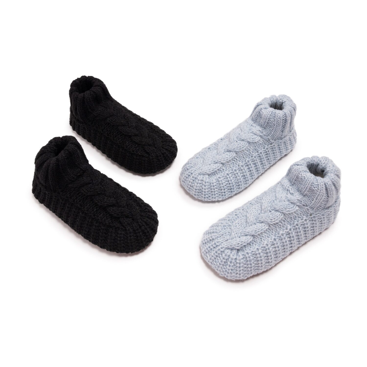 Muk Luks Womens Multi-Pack 2 Pair Slipper Socks