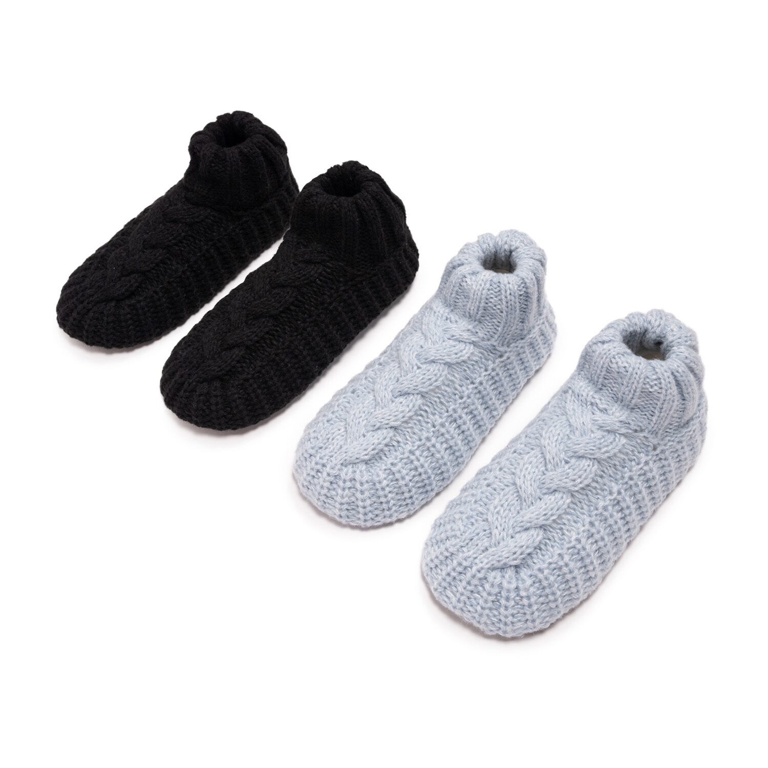 Muk Luks Womens Multi-Pack 2 Pair Slipper Socks