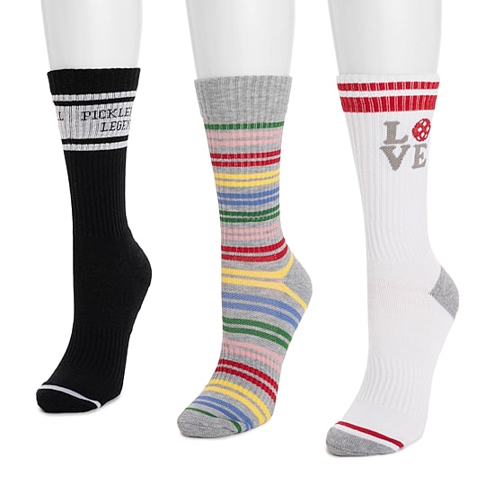 Muk Luks 3 Pair Compression Socks Womens
