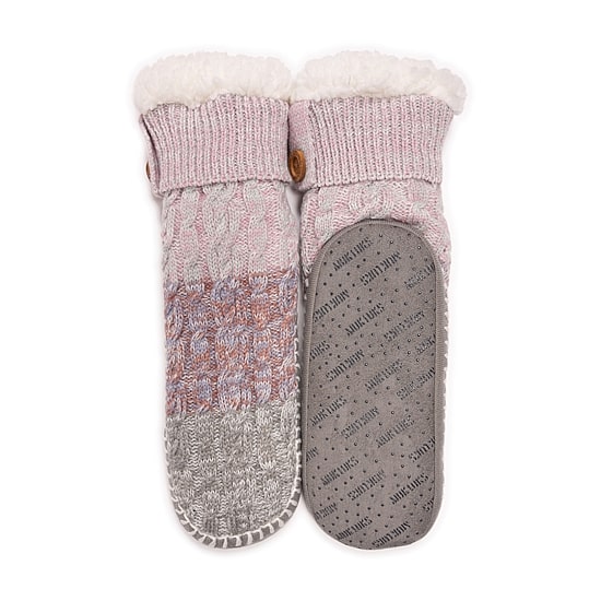Muk Luks Womens 1 Pair Slipper Socks