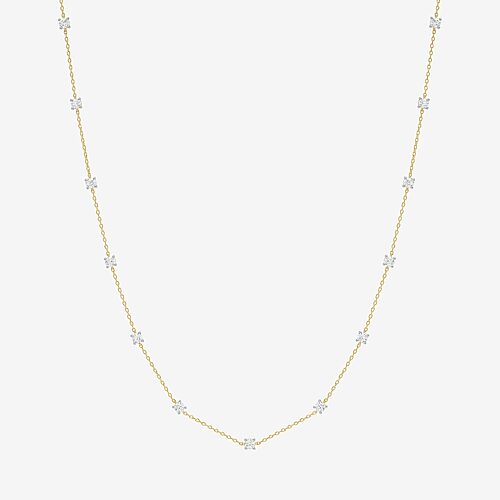 Diamond Addiction (G-H / Si2-I1) Womens 2 CT. T.W. Lab Grown White Diamond 10K Gold 20 Inch Pendant Necklace, One Size, Yellow
