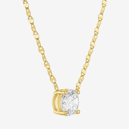 Diamond Addiction (G-H / Si2-I1) Womens 2 CT. T.W. Lab Grown White Diamond 10K Gold 18 Inch Pendant Necklace