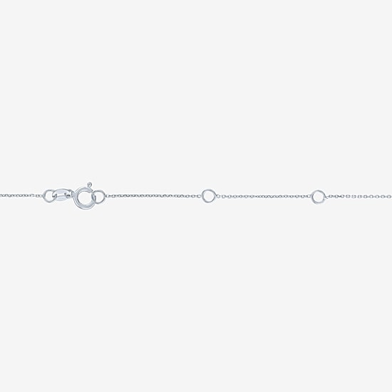 (G-H/Si2-I1) Womens 2 CT. T.W. Lab Grown White Diamond 10K Gold 18 Inch Pendant Necklace