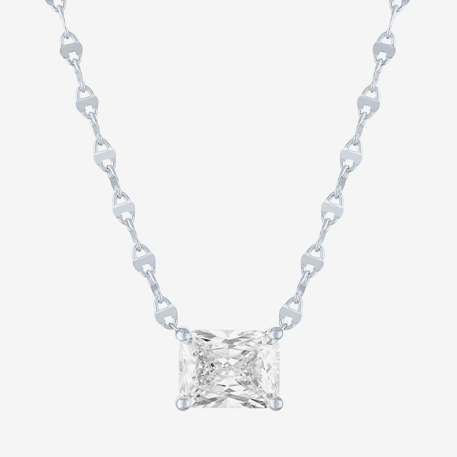 Diamond Addiction (G-H / Si2-I1) Womens 2 CT. T.W. Lab Grown White 10K Gold 18 Inch Pendant Necklace