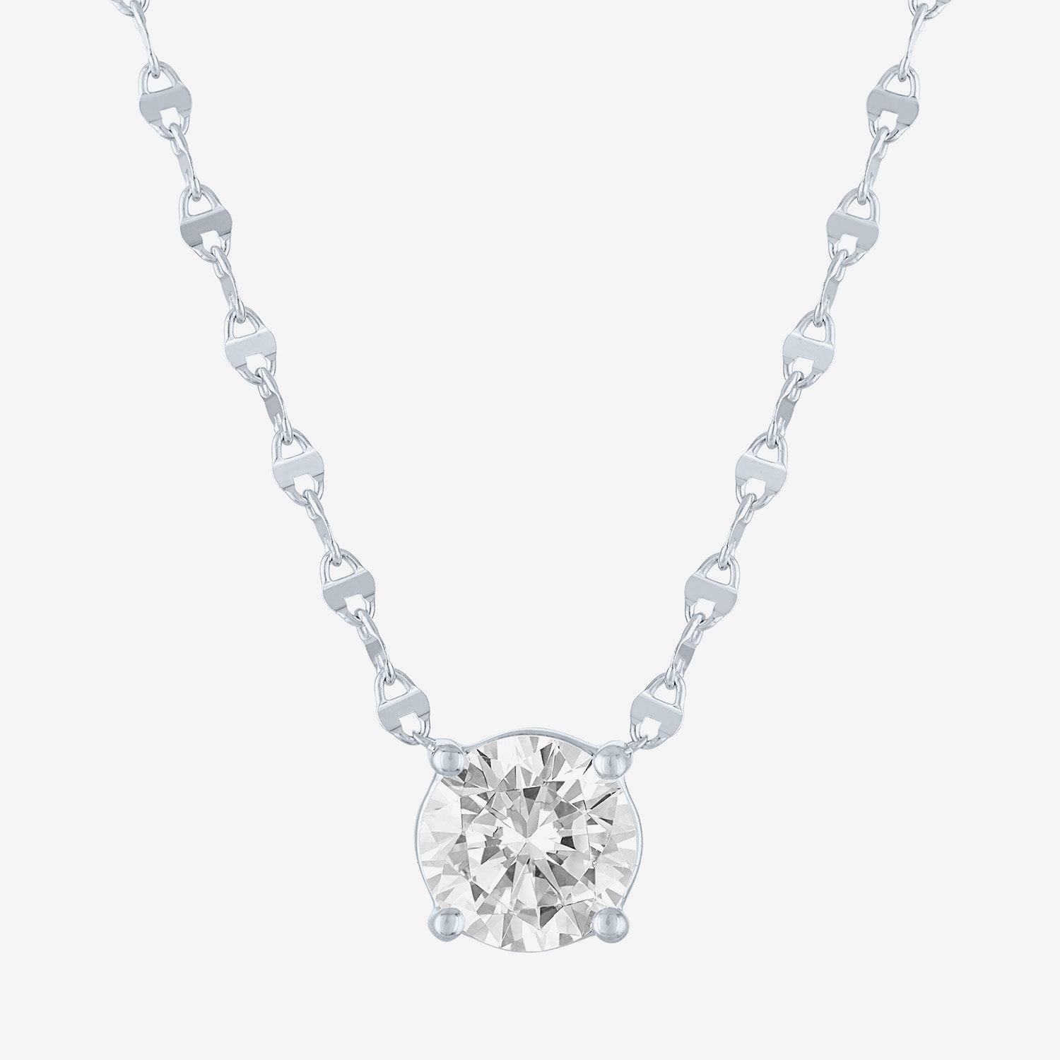 Diamond Addiction (G-H / Si2-I1) Womens /2 CT. T.W. Lab Grown White 10K Gold 18 Inch Pendant Necklace