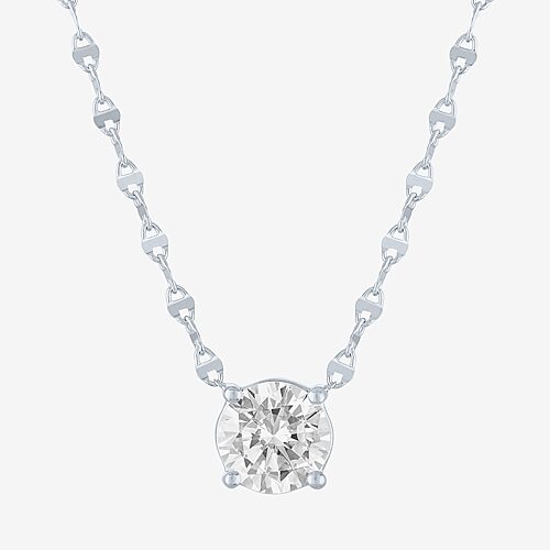 Diamond Addiction (G-H / Si2-I1) Womens 2 CT. T.W. Lab Grown White Diamond 10K Gold 18 Inch Pendant Necklace, One Size, White