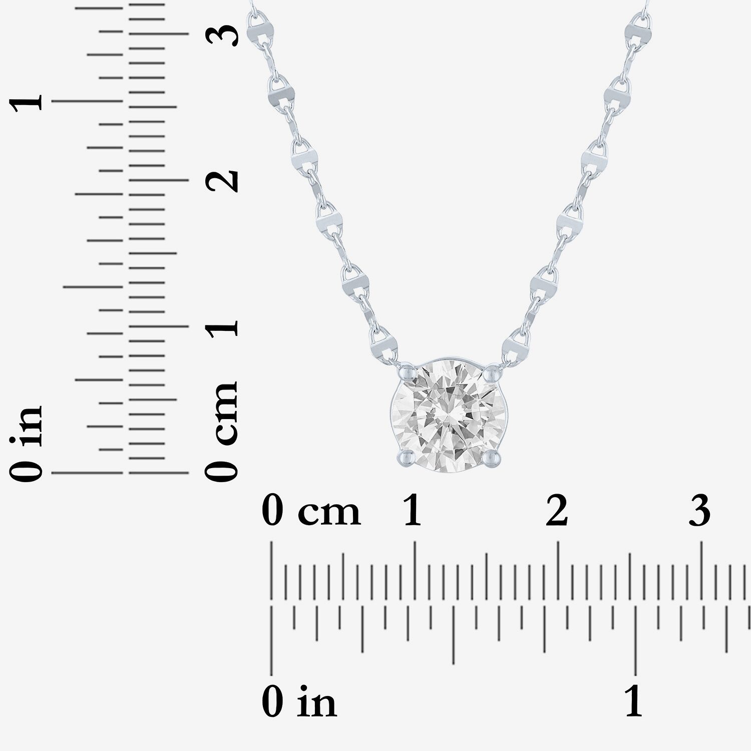 Diamond Addiction (G-H / Si2-I1) Womens /2 CT. T.W. Lab Grown White 10K Gold 18 Inch Pendant Necklace