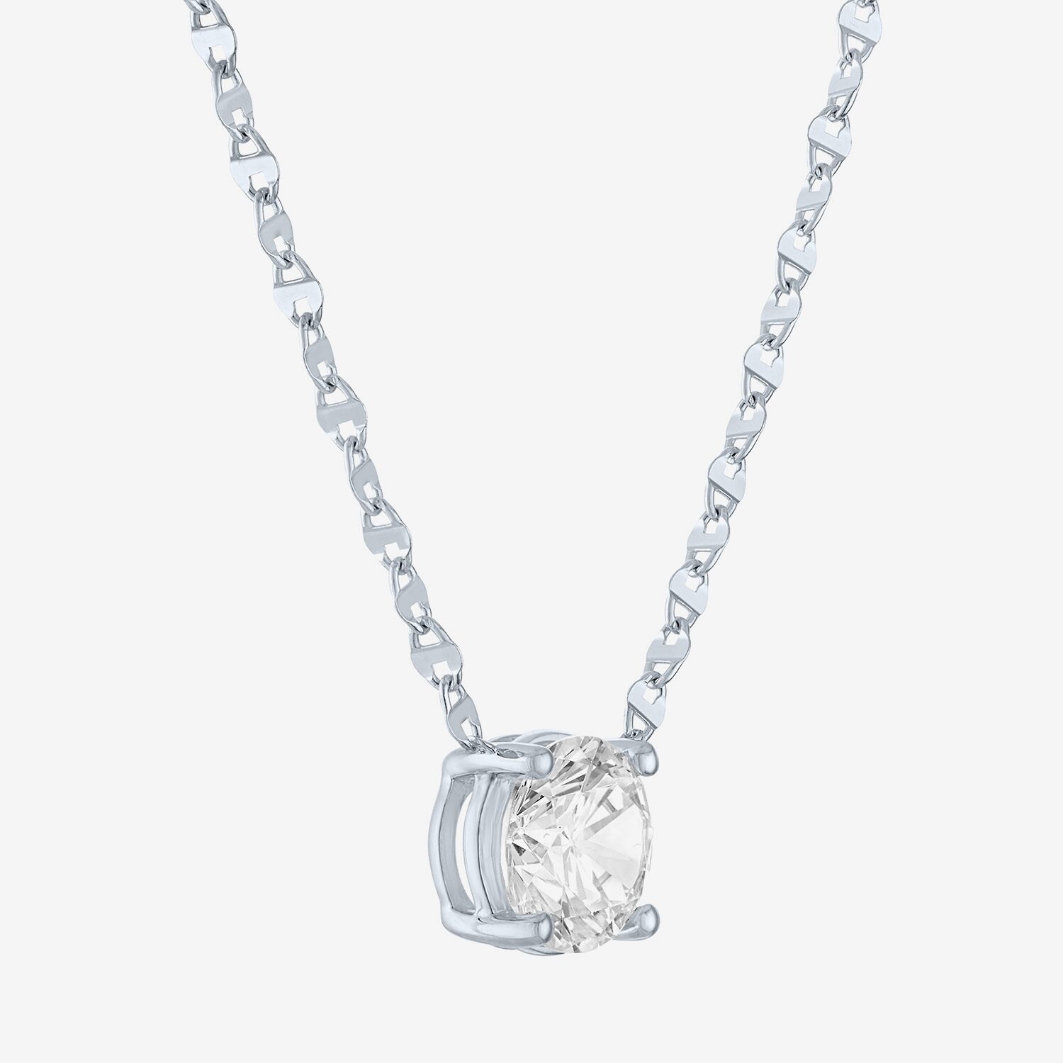 Diamond Addiction (G-H / Si2-I1) Womens /2 CT. T.W. Lab Grown White 10K Gold 18 Inch Pendant Necklace
