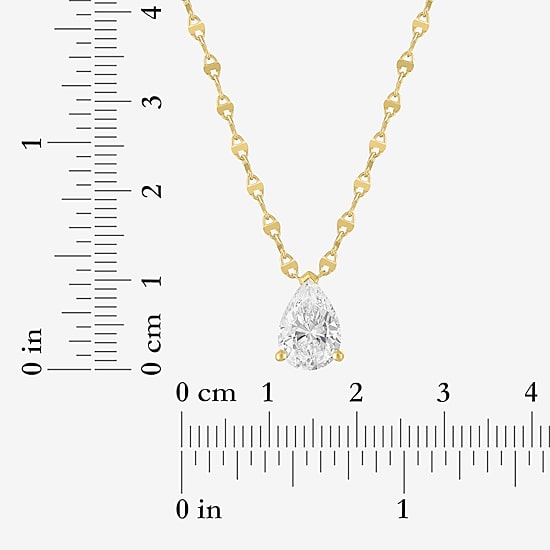 Diamond Addiction (G-H / Si2-I1) Womens 2 CT. T.W. Lab Grown White Diamond 10K Gold 18 Inch Pendant Necklace