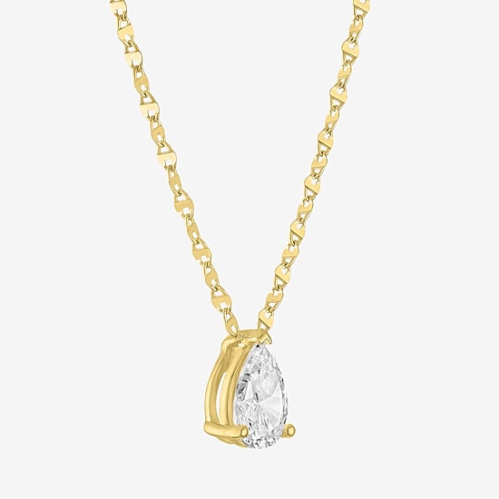 Diamond Addiction (G-H / Si2-I1) Womens 2 CT. T.W. Lab Grown White Diamond 10K Gold 18 Inch Pendant Necklace