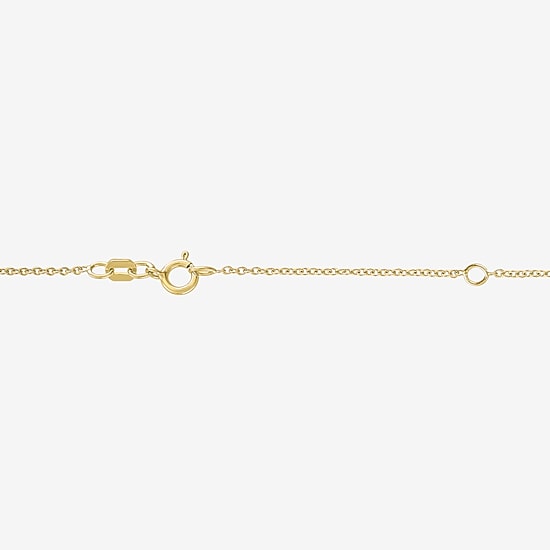 (G-H / Si2-I1) Womens 1/4 CT. T.W. Lab Grown White Diamond 14K Gold Over Silver 18 Inch Pendant Necklace