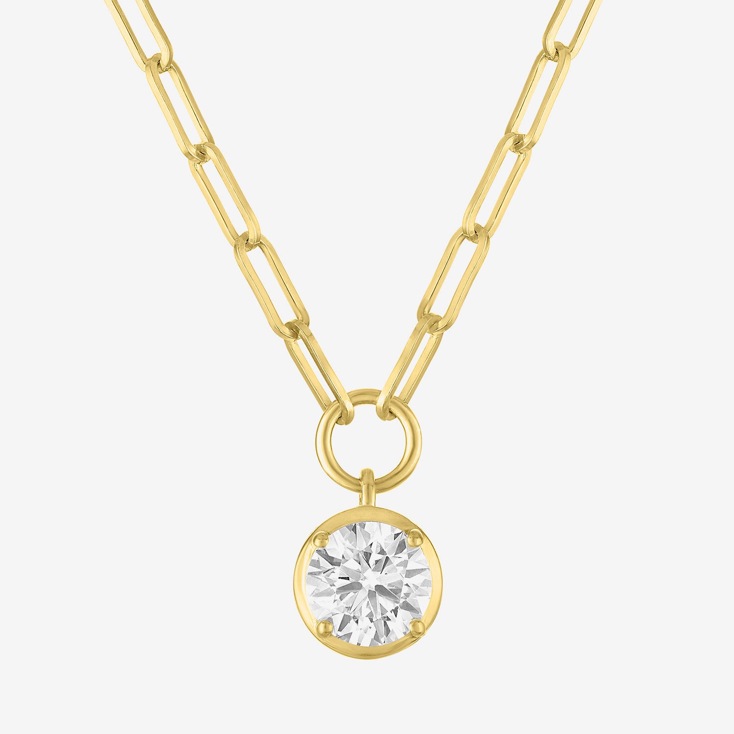 Diamond Addiction (G-H, Si2-I1) Womens 1 1/2 CT. T.W. Lab Grown White Diamond 14K Gold Over Silver 18 Inch Pendant Necklace