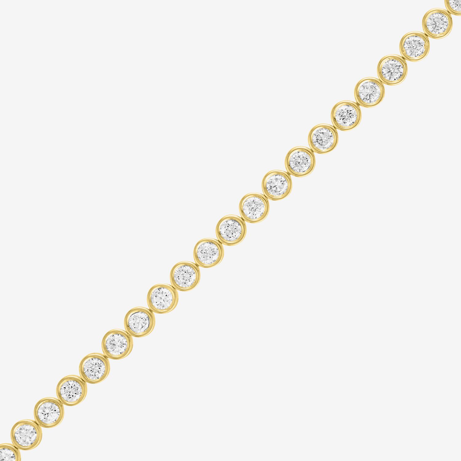 Diamond Addiction (G-H, Si2-I1) Womens 4 CT. T.W. Lab Grown White Diamond 14K Gold Over Silver 7.25 Inch Tennis Bracelet