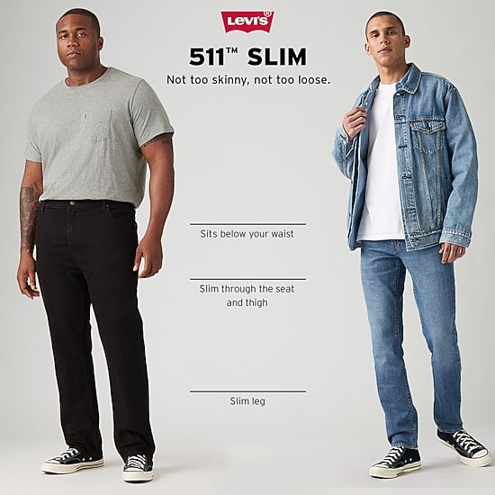 Levi's® Mens 511™ Stretch Fabric Straight Leg Slim Fit Jean