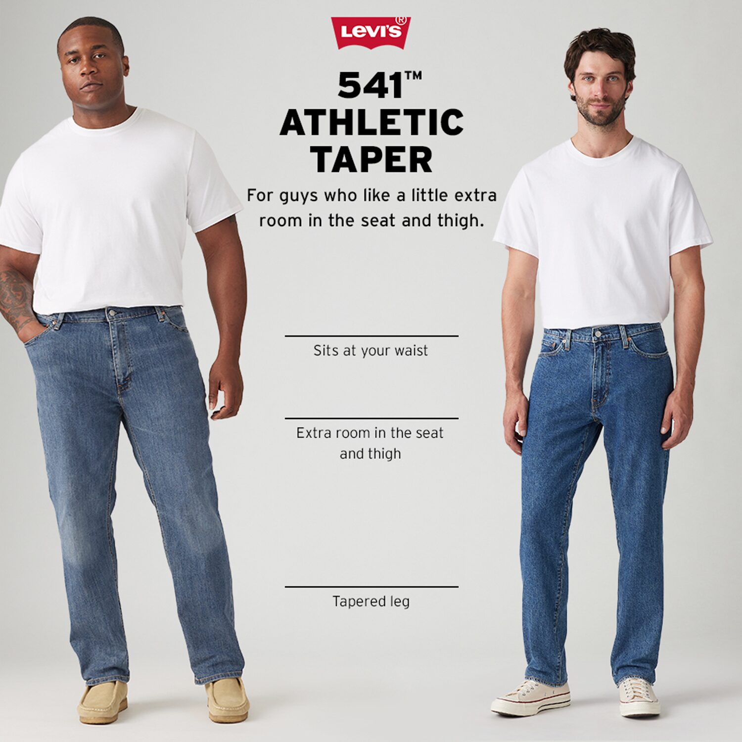 Levi's® Big and Tall Mens 541™ Tapered Leg Athletic Fit Jeans