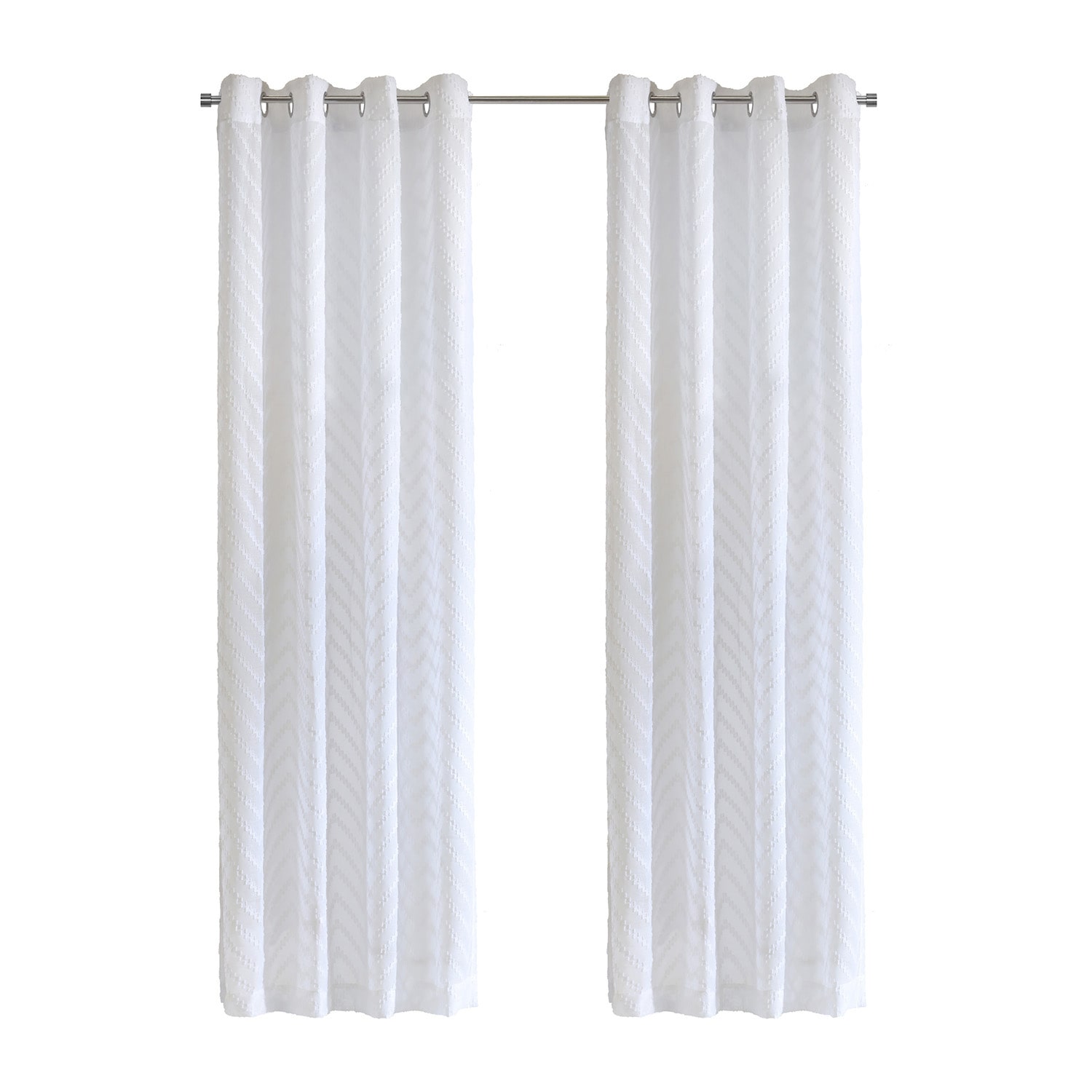 Habitat Regina Grommet Top Sheer Single Curtain Panel