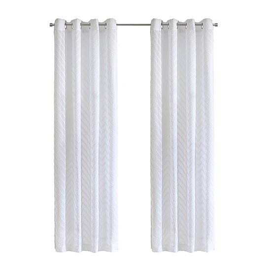 Habitat Regina Grommet Top Sheer Single Curtain Panel
